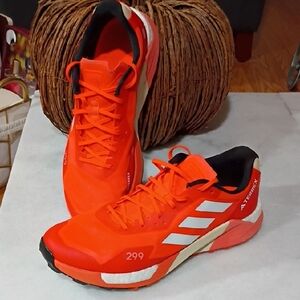 Adidas Terrex Orange and White Running Shoes